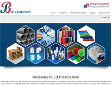 Tablet Screenshot of jbplastochem.com